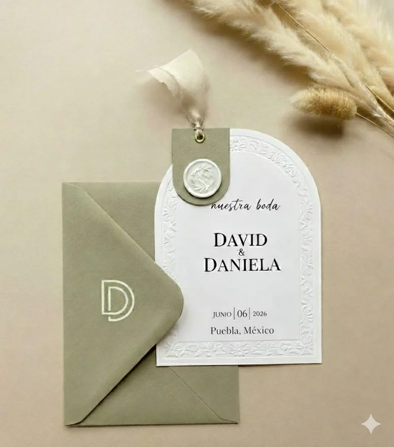 Wedding invitation envelope